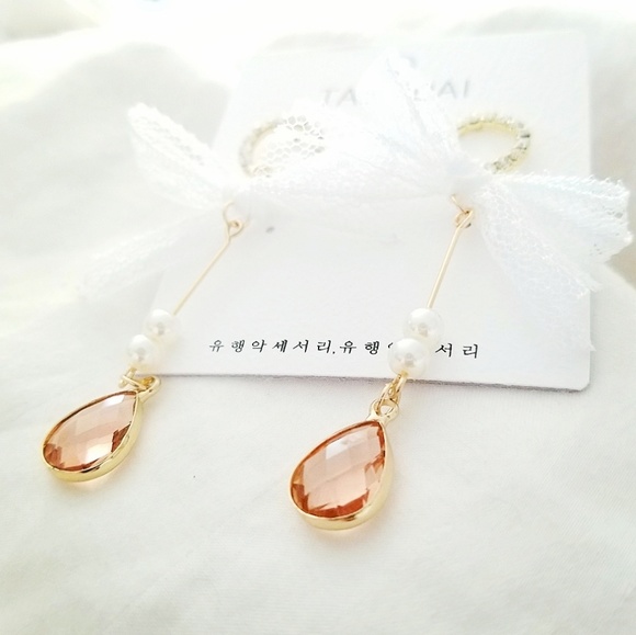 💎NEW💎HANDMADE ROMANTIC CRYSTAL DROP EAR - Picture 4 of 7
